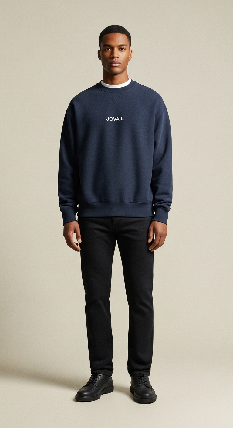 JOVAIL Men’s Sweatshirt – Frosted Navy Edition