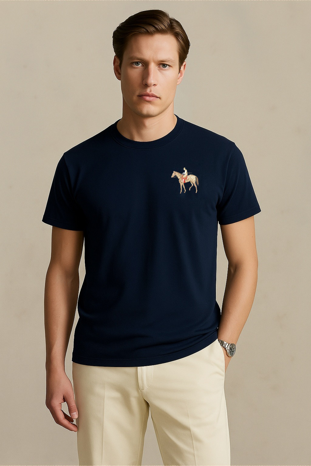 Round Neck Polo T-Shirt Regular Fit
