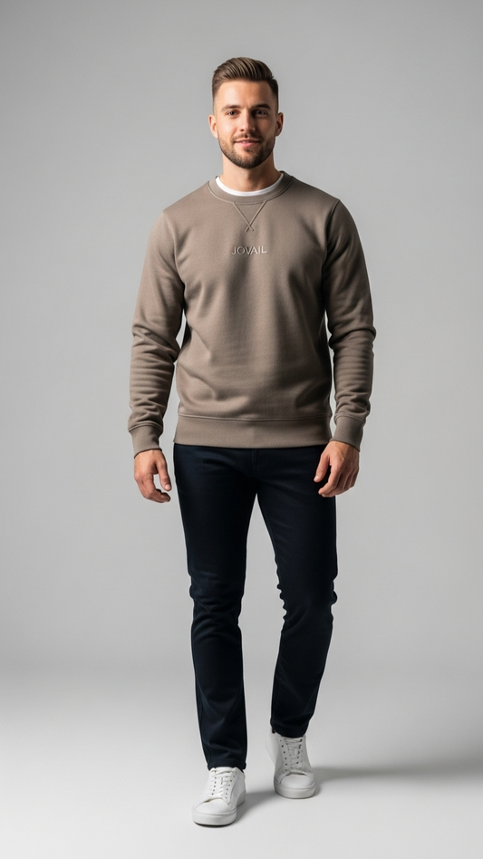 JOVAIL Men’s Sweatshirt – Dust Taupe Essence  Product